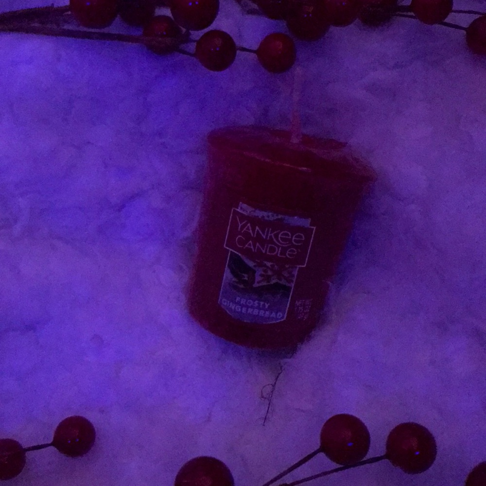 A Christmas candle